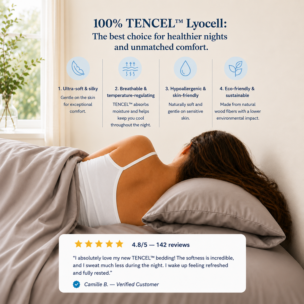 100% TENCEL™ Lyocell Cooling Bedding Set