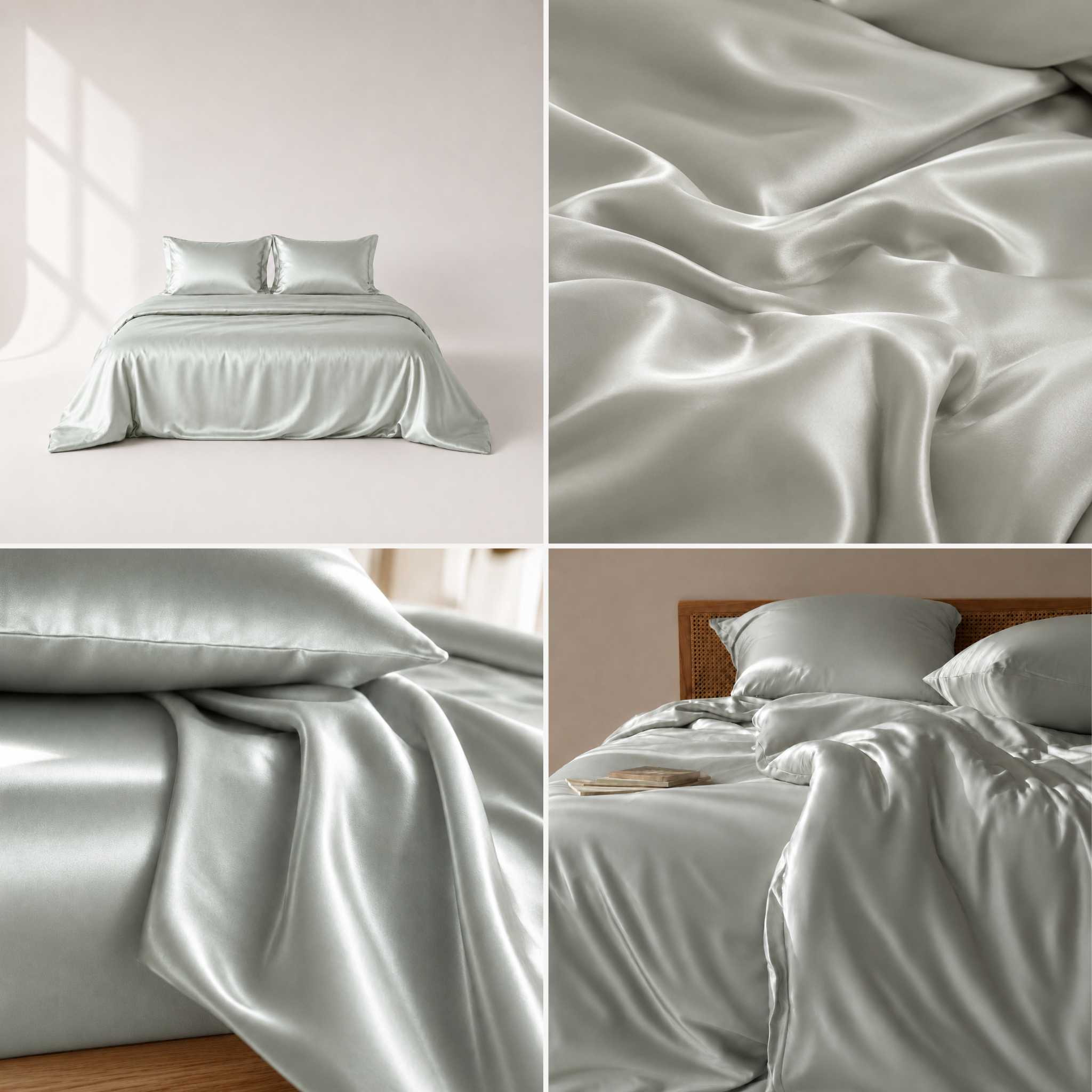 Bedding Set Gris Voile de Nuage